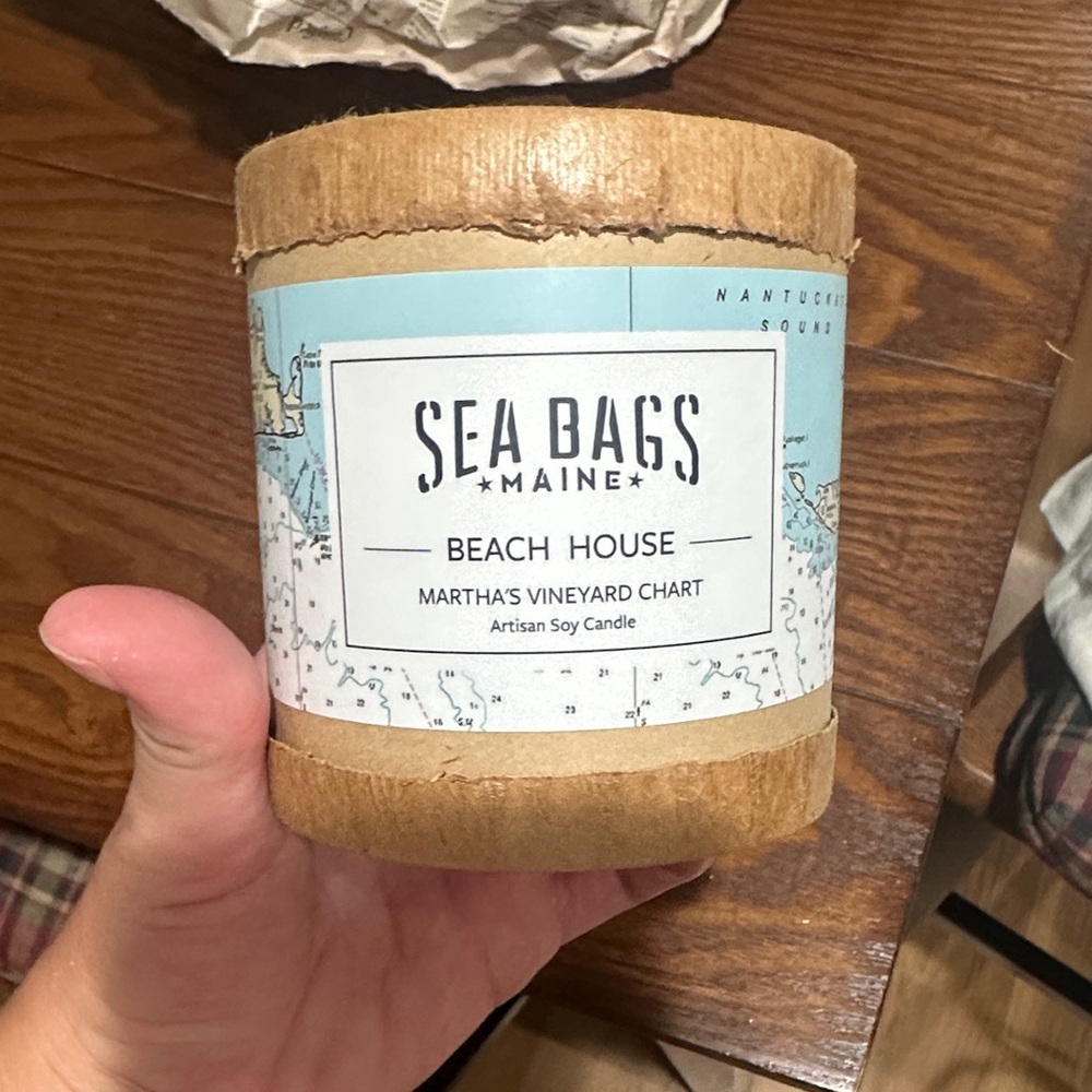 Sea Bags Maine Beach House Candle -